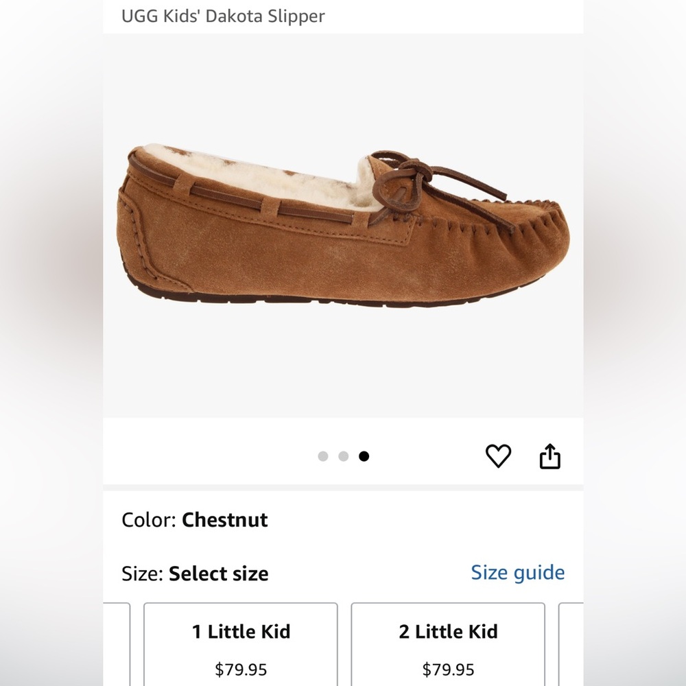Ugg kids sz3 house shoes